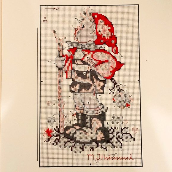 Hummel Cross Stitch Patterns "The Hikers" (Off to Town & The Little Hiker) - Picture 10 of 11